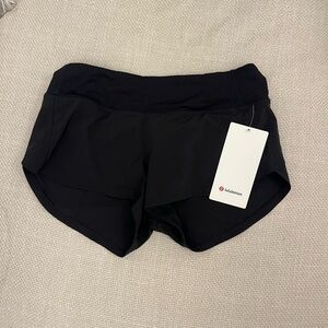Lululemon Speed up low rise shorts